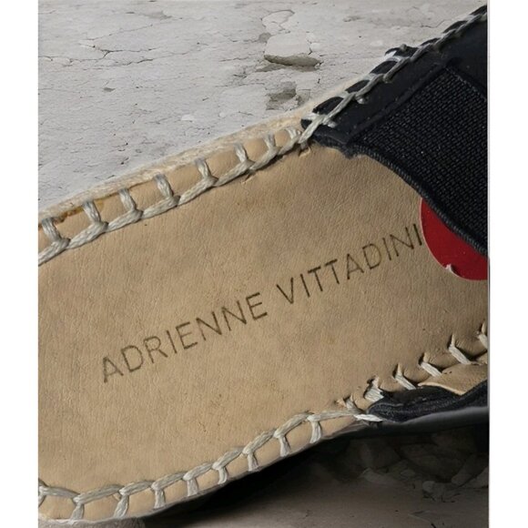 Adrienne Vittadini Calla Espadrille Black Wedges Shoes Size 6M Women's - Picture 4 of 7